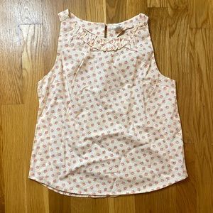 J. Crew Crewcuts Girls Light Floral Printed Tank